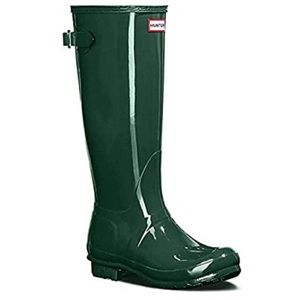 Hunter Adjustable Tall Green Gloss Rain Boots